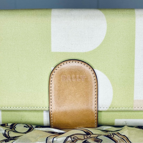 Bally Canvas Long Wallet with Leather Snap - Picture 1 of 13